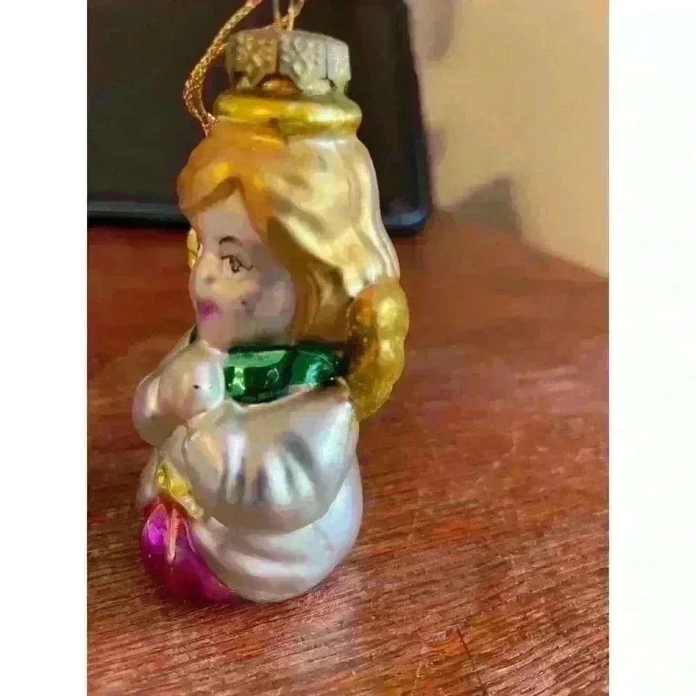 Glass Angle Christmas Ornament